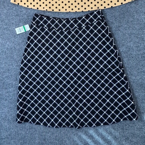 Lot of 2 Kim Rogers Womens L Skirt Polka Dot Plaid Career Casual Office Workwear - Picture 3 of 9